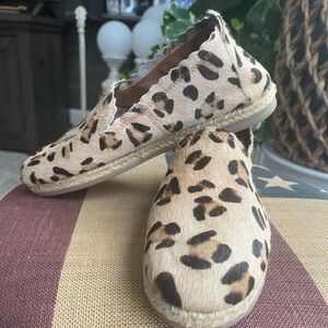 MYRA Woman’s espadrilles real calf hair nwot Sz 7
